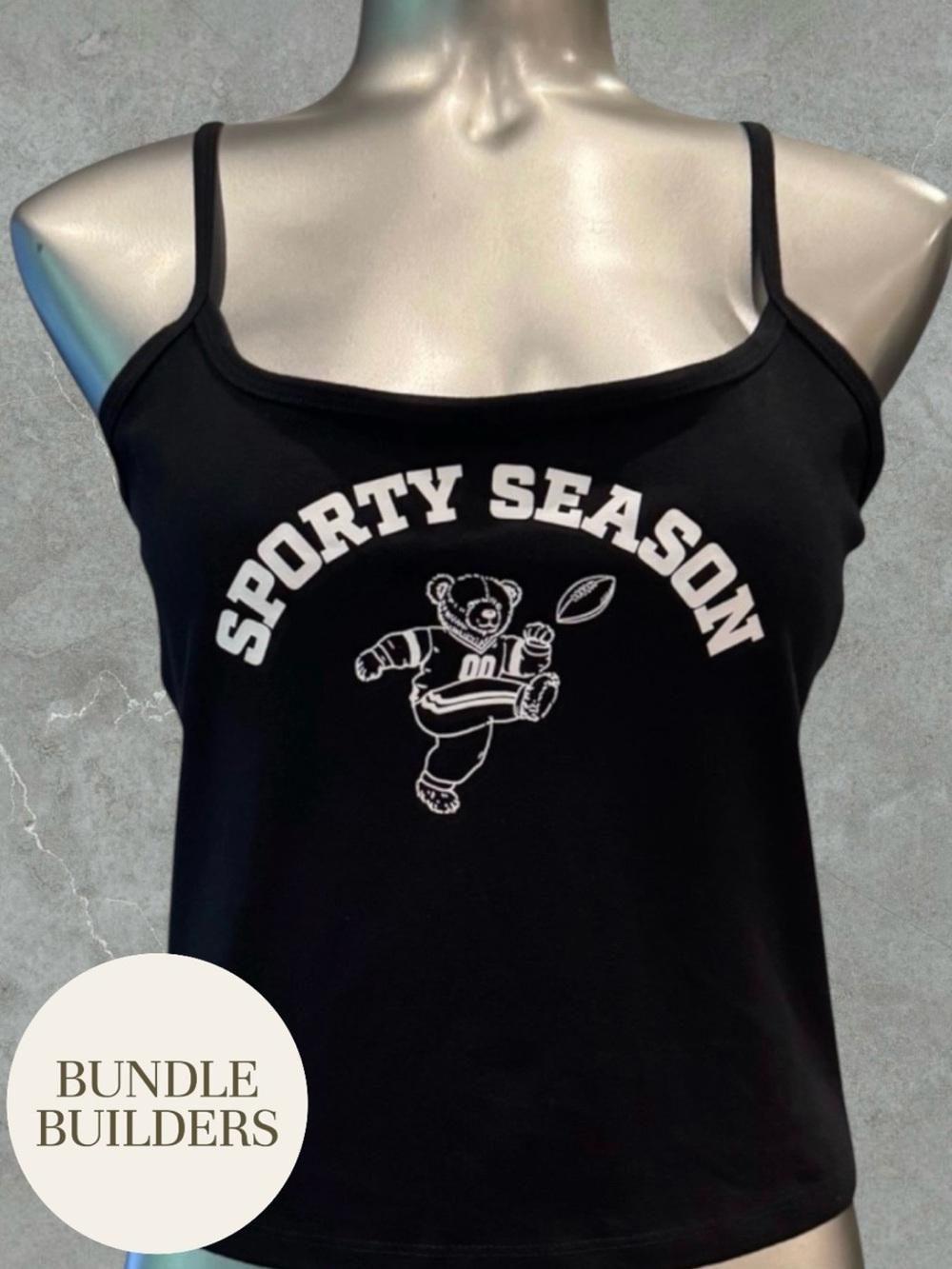 $10 Add-on | ‘Sporty Season' Graphic Cropped Tank